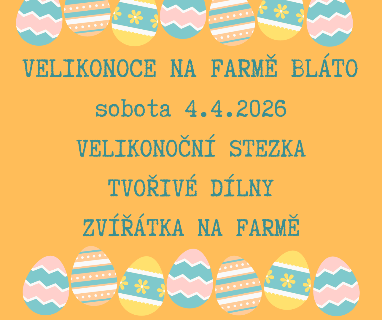 Velikonoce na Farmě Bláto